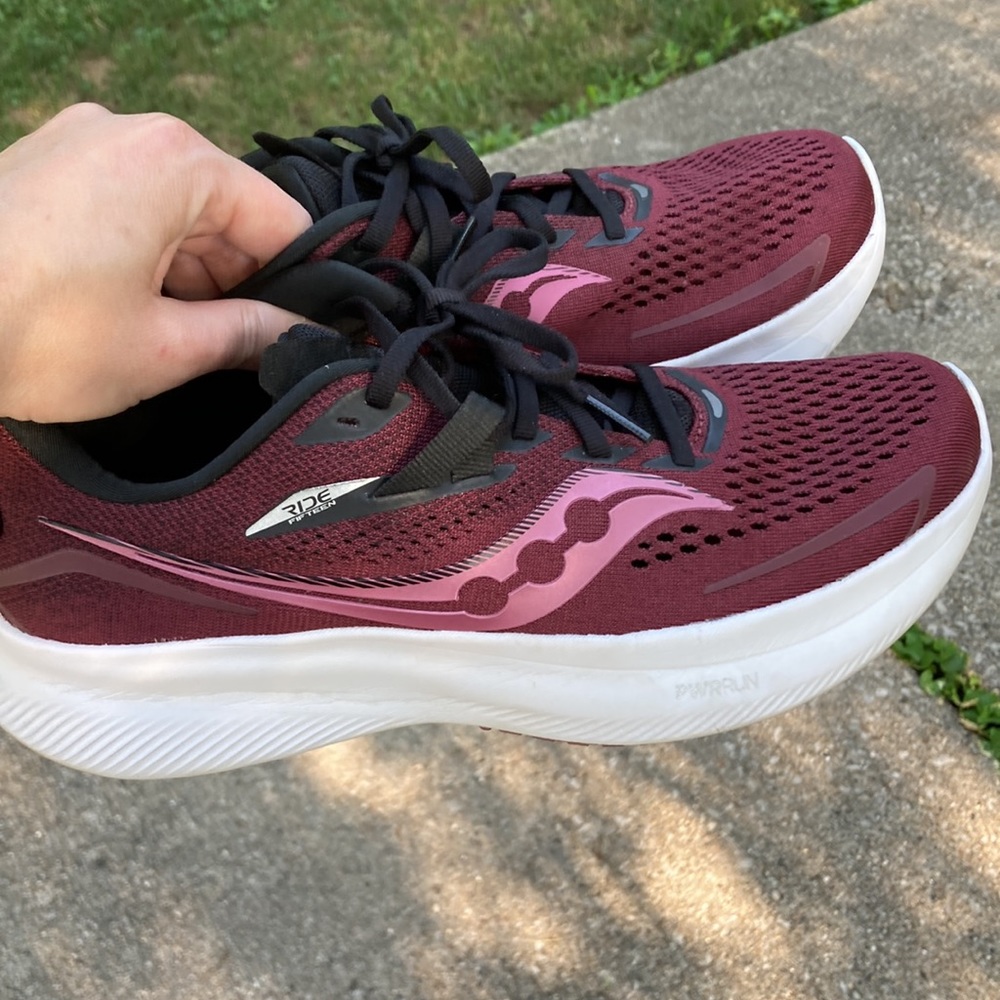 Saucony Women's Sneakers in Burgundy and Pink